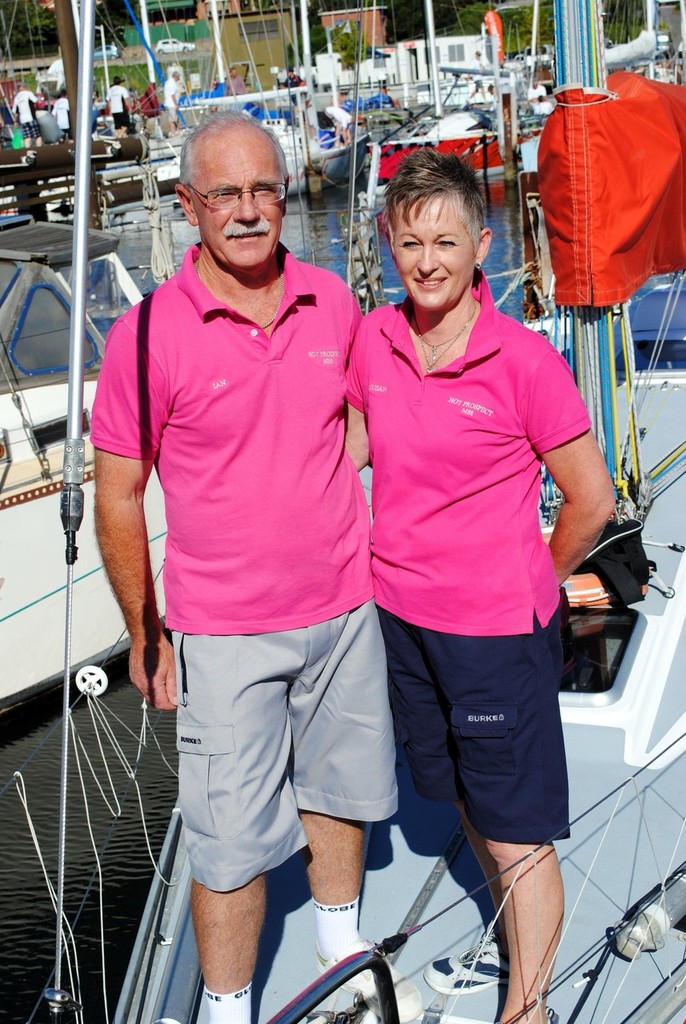 Ian and Susan Marshall had a win with Hot Prospect in the Performance Cruising AMS - Crown Series Bellerive Regatta 2012 © Jane Austin